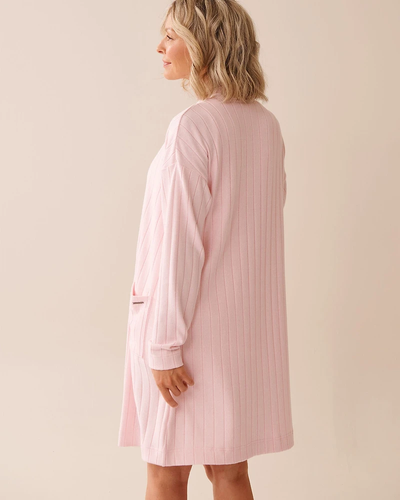 Ribbed Long Cardigan