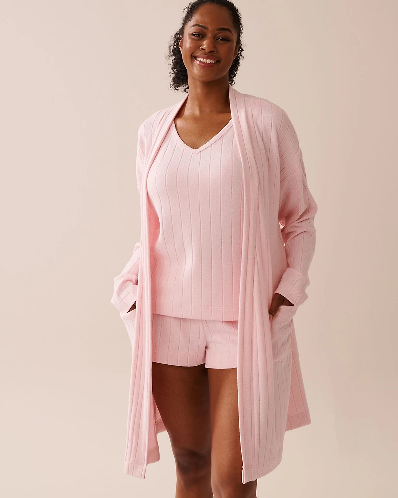 Ribbed Long Cardigan