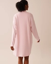 Ribbed Long Cardigan