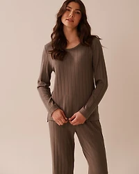 Ribbed Long Sleeve Shirt