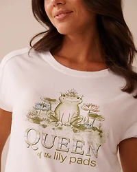 T-shirt ultra doux imprimé grenouille