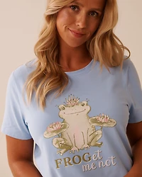 Frog Print Cotton T-shirt