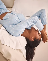 Crown Print Ribbed Long Sleeve Shirt