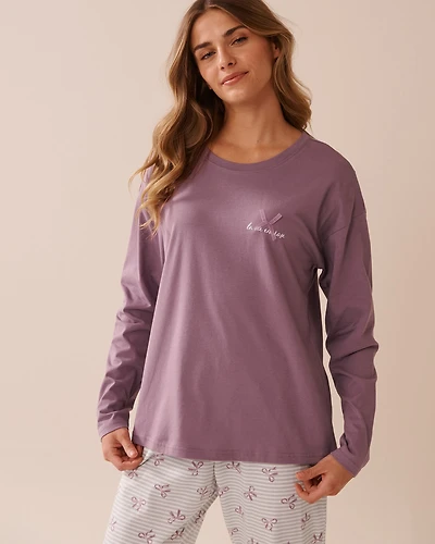 Weekend Print Cotton Long Sleeve Shirt
