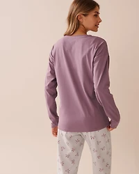 Weekend Print Cotton Long Sleeve Shirt
