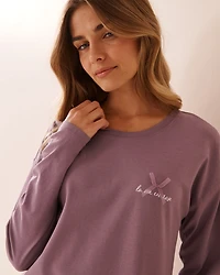 Weekend Print Cotton Long Sleeve Shirt