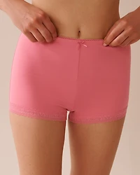 Short de pyjama bordure dentelle ultra doux