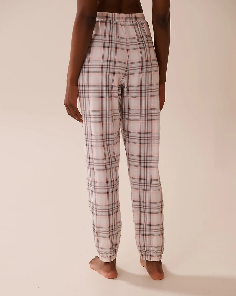 Pantalon de pyjama jogger en coton imprimé nœud