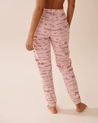 Bow Print Cotton Jogger Pyjama Pants
