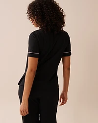 Cotton Short Sleeve Button-down Shirt