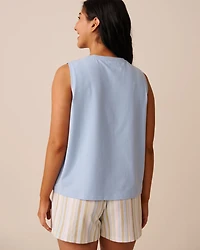 Camisole en coton imprimé grenouille