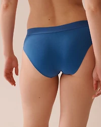 Culotte bikini coton et bande élastique logo