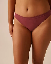 Seamless Fabric Ribbed Thong Panty