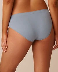 Culotte bikini côtelée en tissu sans coutures