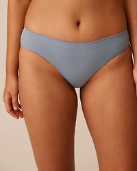 Culotte bikini côtelée en tissu sans coutures