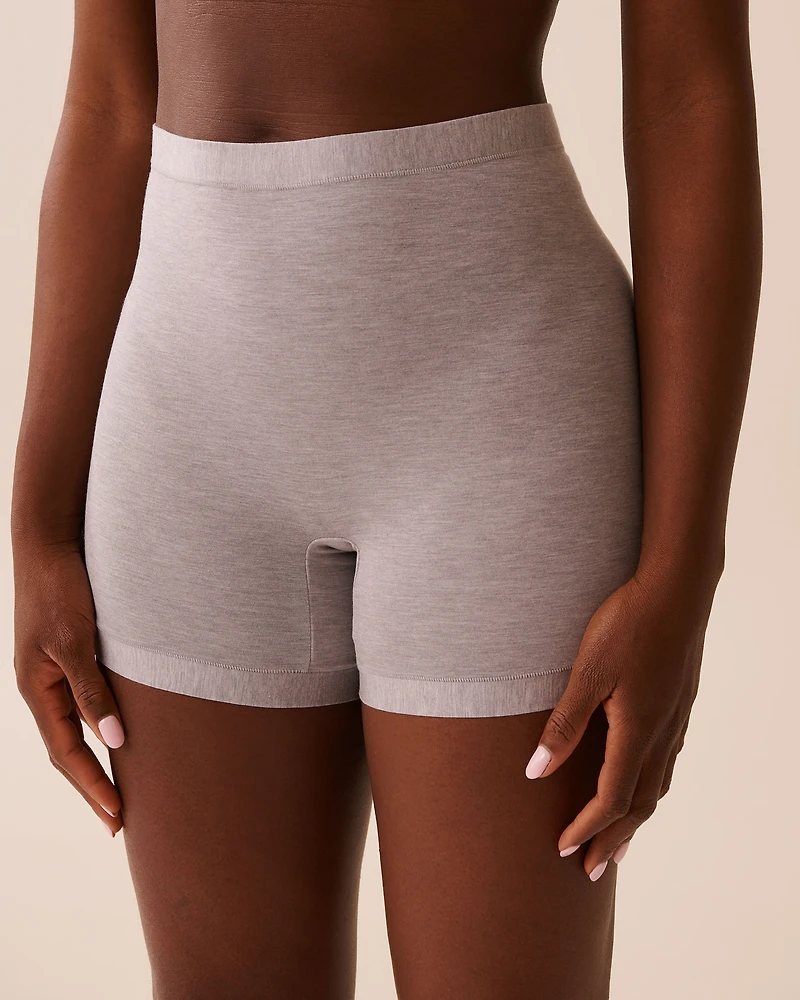 Culotte garçonne taille haute en modal