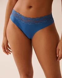 Cotton and Lace Band Cheeky Panty
