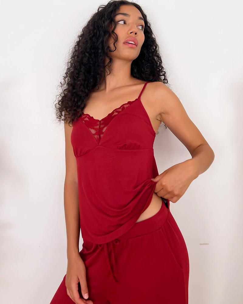 Lace Detail Modal Cami
