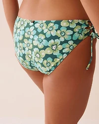 AQUA FLORA Recycled Fibers Cross-Tie Bikini Bottom