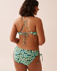 ROYAL BLUE Recycled Fibers Bralette Bikini Top