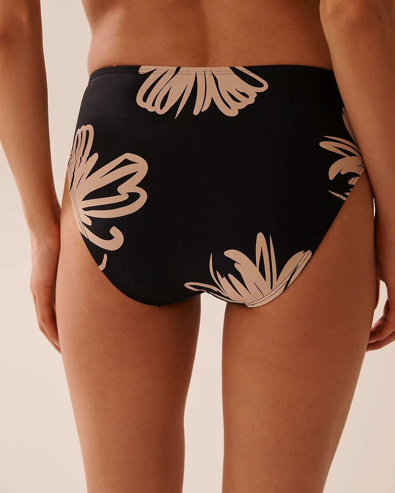 Bas de bikini taille mi-haute TEAL BLUE