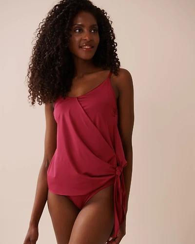 Haut tankini noué DEEP RED