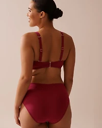 Haut de bikini plongeant plissé bonnet D BLUE ATOLL