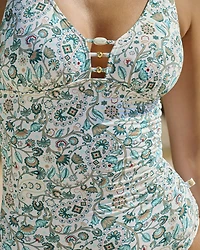 TEAL BLUE One-piece Swimsuit