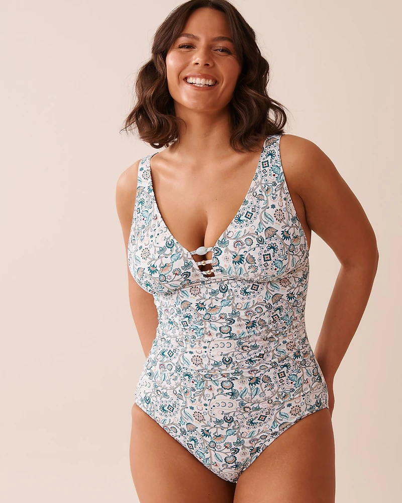 TEAL BLUE One-piece Swimsuit