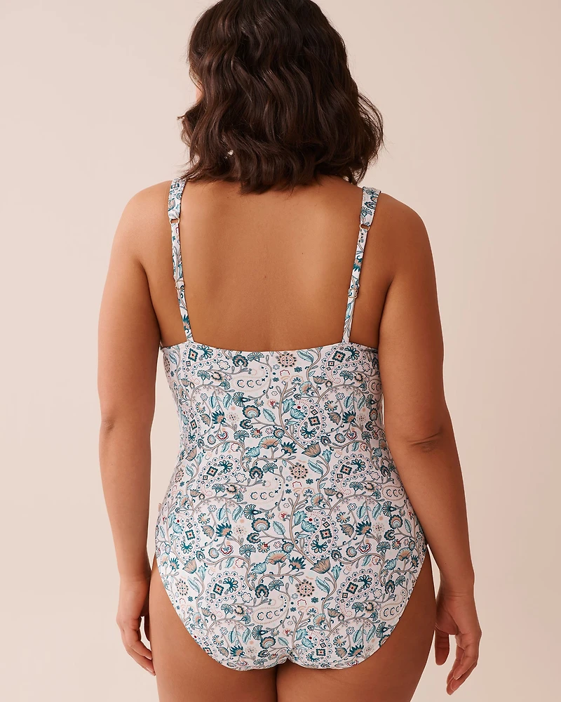 TEAL BLUE One-piece Swimsuit