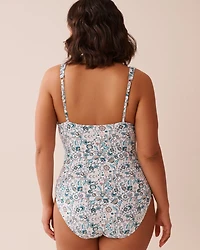 TEAL BLUE One-piece Swimsuit