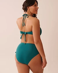 TEAL BLUE Bandeau Bikini Top