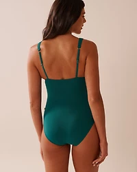 TEAL BLUE One-piece Swimsuit