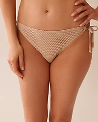 Bas de bikini brésilien noué aux hanches BLACK