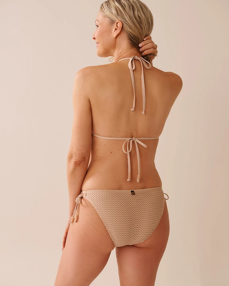 WARM SAND Crochet Triangle Bikini Top