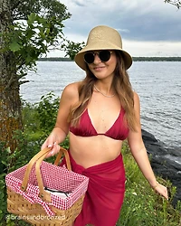 WARM SAND Triangle Bikini Top