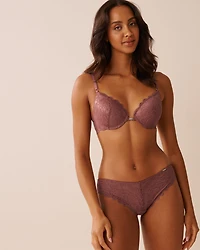 Soutien-gorge push-up fermeture avant demi-buste