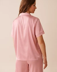 Satin Button-down Shirt