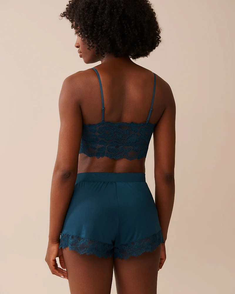 Lace Detail Crop Cami