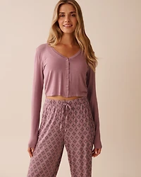 Soft Jersey Long Sleeve Crop Top