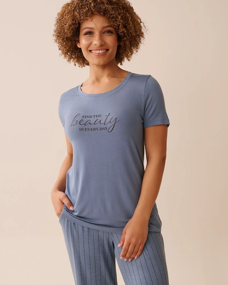 Chandail manches courtes en jersey doux