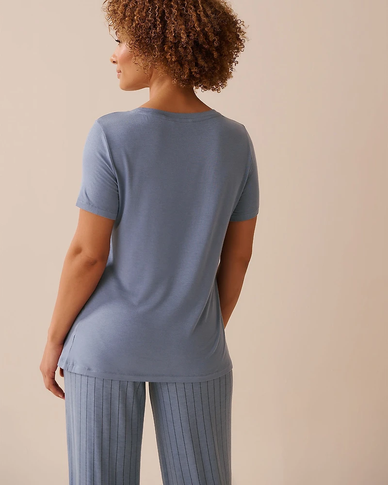 Chandail manches courtes en jersey doux