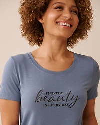 Chandail manches courtes en jersey doux