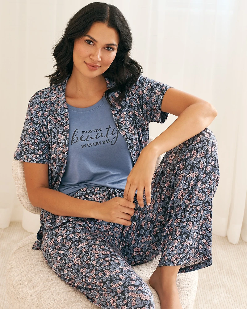 Chandail manches courtes en jersey doux