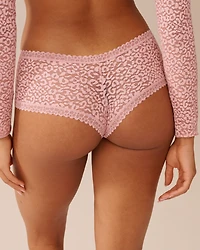 Long-Sleeve Leopard Lace 2-piece Set