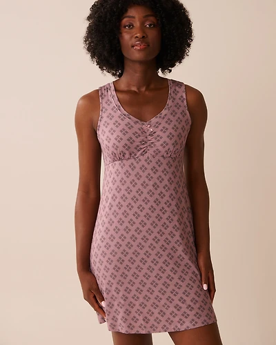 Ditsy Floral Print Soft Jersey Nightie