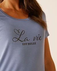 Soft Jersey Short Sleeve Sleepshirt