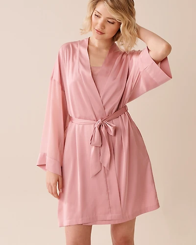 Chiffon and Satin Kimono