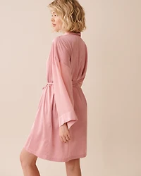 Chiffon and Satin Kimono