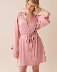 Chiffon and Satin Kimono